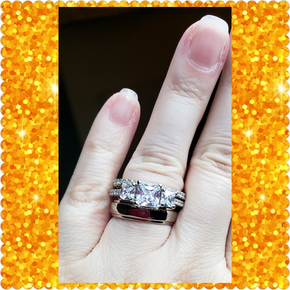 💛JUST IN💛Wedding Set 18K Rose Gold 3pc Set - Picture 5 of 14